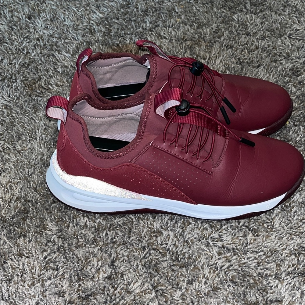 Clove Shoes Women's Burgundy Healthcare Nursing Comfort Sneakers